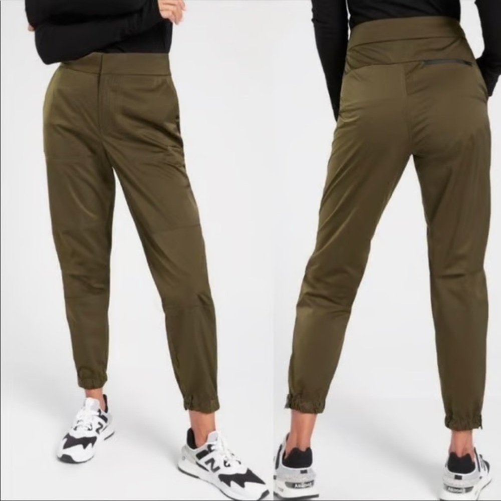Athleta Radiant Joggers High Rise Tortuga Olive